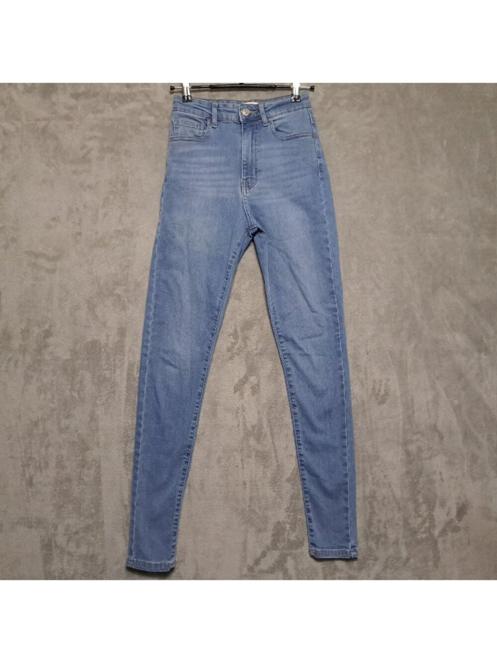 Forever 21 Size 24 Skinny Jeans Casual Blue High Waist Stretch Denim